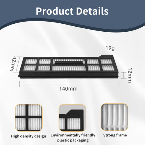 Accessories Replacement for eufy X10 Pro Omni Robot Vacuum - 1 Main Brush, 2 Filters, 4 Mop Pads, 3 Dust Bags, 4 Side