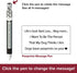 Greeting Pen Paw Prints Pens, 6 Pen Set with Rotating Messages
