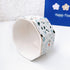 Ceramic Paper Clip Holder, Gold Line Dispenser Organizer for Desk, Cute Terrazzo Marble Pattern, Blue