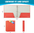 Blue Lake ECOLIFE 1 Inch 3 Ring Binder with Binder Dividers with Pockets, Plastic-Free Binder Organizer Students School Office Supplies (Persimmon) by Blue Lake