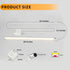 28 Inches 6.6W 4200K 1296lumen Dimmable, Counter Closet, Hand Wave LED Ribbon Lights with Memory, Plug and Play, Under