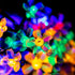 Fairy Flower String Lights Outdoor, 33 Feet 100LED Starry Cherry Blossom Lighting for Christmas Halloween Wedding Party