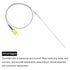 MECCANIXITY K Type Thermocouple with Plug, Temperature Sensor Probe -50 to 1100°C Stainless Steel