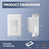 Dimmer Dimmer Bulb, 2Pack ECOELER Motion Sensor Switch, Electrical Light Switches with Occupancy Sensor, Single Pole