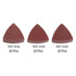 60pcs Triangular Hook & Loop Sandpapers, 400/600/800 Grits Aluminum Oxide Sanding Pads Set