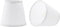 Aspen Creative 51027-2,Hardback Empire Transitional Clip-On Chandelier Shade/Network Fabric in White,4"Top x 6"Bottom x