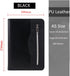 SAYEEC A5 Multifunctional Zippered Notebook, Portable Travel Portfolio, Inner Pocket Business 6-Ring Binder Meeting