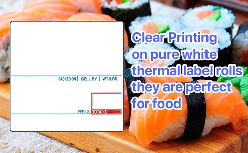 CAS Labels LST Thermal Printer - Compatible with CAS LP-1000, 12 Rolls, 8020