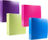 Filexec Ez Comfort 3 Ring Binder, 2 Inch Capacity, 5 Tabbed Dividers, Opaque, Letter Size, Pack of 4, Blue, Hot Pink,