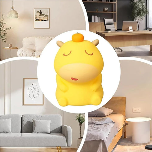 OFAPLFKUR Capybara Night Light - Silicone USB Cute Baby Nightlight,Nursery Decor for Home Bedroom Birthday Dorm Easter