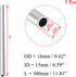 3 Pcs 6063 Aluminum Round Tube 16mm OD 15mm Inner Dia 300mm Length Seamless Aluminum Straight Tubing for Fabrication Projects DIY Handmade Model Craft Frame Building Gardening Shop Fitting by OFOWIN