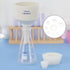 Filter Adapter Cones, Durable Tapered Collar Silicone Stopper Set, Pack of 9, White