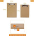HappyHapi 15 Pack Mini Clipboards, 6 x 9 Inches A5 Small Clipboards for Home, Office, School Classroom Supplies