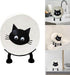 Artvita 3D 3pcs Cat Toilet Paper Holder - Funny Animal Paper Towel Holder for Bathroom Decor, Self Standing Unique
