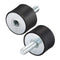 uxcell M8 Thread Male Female Rubber Mounts, Vibration Isolators, Shock Absorber 30mm x 20mm Black