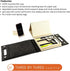 Three by Three Seattle jOTBLOCK Portable Office Set, Take Your Workspace Anywhere with All Supplies in One Case
