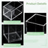 Generic Set 10 Of Clear Acrylic Pen Holders, Makeup Brush Organizers, Pencil Cups For Office, Home, And School