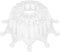 Zerodeko Crown Shape Plastic Lampshade E27 Bulb Cover round Ceiling Light Shade