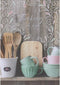 Designer Greetings Thinking of You Photo of Wooden Utensils in White Cup,