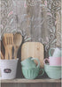 Designer Greetings Thinking of You Photo of Wooden Utensils in White Cup,