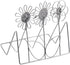 dohobby Metal Hollow Flower Business Card Holder, Open Card Stand Organizer for Home Office Desk