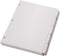Oxford Blank Write On Binder Dividers, 1/5 Cut Tabs, 3 Hole Punch Dividers in 5 Tab Sets, 100 Dividers, 20 Sets, White