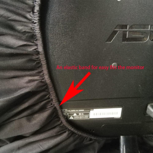 27-32 Inch, Universal Large Monitor Jackets for Desktops Gaming PC Computer Monitor Dust Covers, Black, Polyester