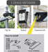 800lm 1 Pack Clip on Solar Lights Outdoor Waterproof, Motion Sensor Lights, LED Camping Tent Lantern,Wall Lights
