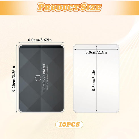 Styquenzer 10 Pack Social Security Card Holder, Waterproof Social Security Card Protector, Id Cards Sleeve, Reusable
