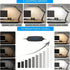 HDView 3 10 LED Desk Lamp with Eye-Caring Modes Brightness, Adjustable Swing Arm Long Flexible Lamp for Office Workers