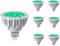 RYVOSTH 6-Pack MR16 Green Led Bulbs 5W Replace 35W 50W Halogen Equivalent,12V Low