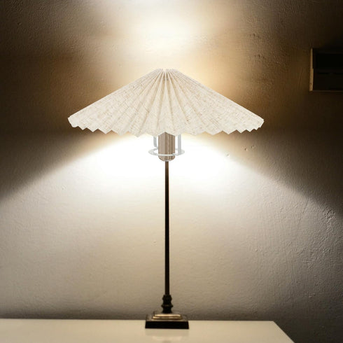 Pleated Fabric Lamp Shade Cover for Pendant and Table Lamps Modern Decorative Light Accessory Umbrella Shape Easy