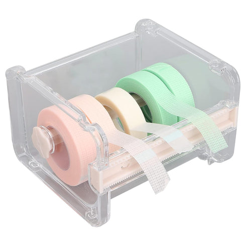 Tape Dispenser Cutter, Transparent Multi Masking Tape Dispenser for Home Office School