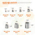 84 Pcs 304 Stainless Steel Metric Wire Thread Inserts M3 M4 M5 M6 M8 M10 M12 Helicoil Type Screw Repair Sleeve Kit