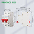 DC Miniature Circuit Breaker DZ47-63Z, 500V 2 Poles 10-63A for Battery and Solar PV Systems, DIN Rail Mount