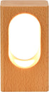 YIEONSHION Dimmable LED Wood Desk Lamp, Bedside Night Light for Bedroom, Creative Wooden Table Lamp, Warm Ambient