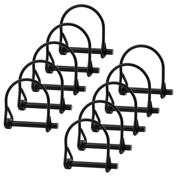 INCREWAY 10pcs Heavy Duty Wire Lock Pin, 1/4" Safety Coupler Shaft Locking Pin for Trailers, Farm, Lawn, Garden