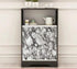 24"x197" Countertops 24"x197") Yancorp White and Black Contact Paper Peel and Stick Glossy Marble Wallpaper Marble