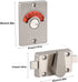 Door Lock Bathroom Toilet Lock with Occupancy Indicator, Stainless Steel Vacant Engaged Lock