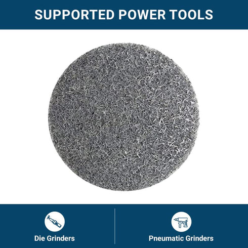 Benchmark Abrasives 2" Quick Change Silicon Carbide Non-Woven Surface Preparation Wheels for Sanding (10 Pack)