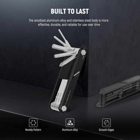 NEEWER 10 in 1 Folding Screwdrivers Tool Set, 4 Screwdrivers & 6 Hex Keys for SmallRig Camera Cage