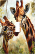 HTSAHKV Jungle Giraffe Wall Plate Light Switch Cover Single Gang Outlet Faceplate Print