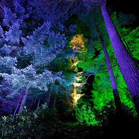 PAR38 Bulbs, 120W Dimmable, 2-Pack Explux Full Glass Outdoor Flood Green Light Equivalent Direct LED Color Emission