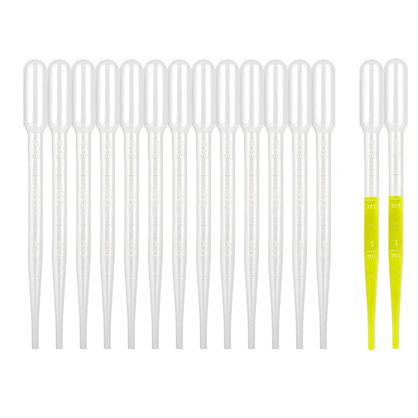 moveland 25 Pcs 3ML Plastic Dropper Pipettes, Disposable Eye Dropping for Essential Oils, Home Use, Lab Experiments