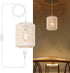 Plug in Pendant Light, Rattan Hanging Lights with Plug in Cord 15ft