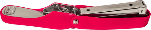 Praxxis Pro Aria-Plus Half-Strip Mini Stapler - Durable, Compact, Colorful Stapler for Office and Travel, Red