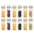 ULAB Scientific Sample Tubes, 25ml with Screw Caps, 12 Pack of 1oz Borosilicate Glass Tubes