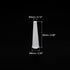 MECCANIXITY Silicone Rubber Tapered Plug 3mm to 6mm Solid White 25mm Height for Powder Coating, Painting, Anodizing, Plating, Sandblasting, Laboratory Use 20 Pieces