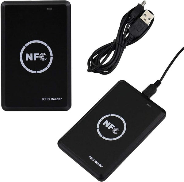 Godely RFID NFC Reader Writer,Handheld 125khz 13.56Khz Key fob Smart Reader Writer,Copier,ICID Dual