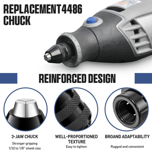 Drill Chuck Collet Set, 28 Pcs Replacement Kit (1/32" - 1/8") for Quick Change Adapter